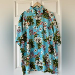 Island X Hawaii Tropical‎ Print Shirt Large